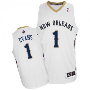 Maillot Authentic New Orleans Pelicans NBA Home Blanc - #1 Tyreke Evans - Homme