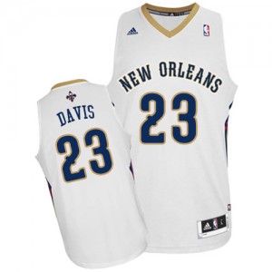 New Orleans Pelicans Anthony Davis #23 Home Swingman Maillot d'équipe de NBA - Blanc pour Homme