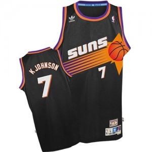 Maillot NBA Authentic Kevin Johnson #7 Phoenix Suns Throwback Noir - Homme