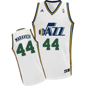Maillot Swingman Utah Jazz NBA Home Blanc - #44 Pete Maravich - Homme