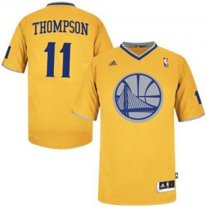 Maillot NBA Or Klay Thompson #11 Golden State Warriors 2013 Christmas Day Swingman Homme Adidas