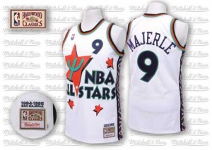 Phoenix Suns Dan Majerle #9 Throwback 1995 All Star Authentic Maillot d'équipe de NBA - Blanc pour Homme