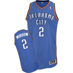 Maillot NBA Authentic Anthony Morrow #2 Oklahoma City Thunder Road Bleu royal - Homme
