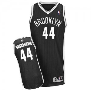 Maillot NBA Authentic Bojan Bogdanovic #44 Brooklyn Nets Road Noir - Homme