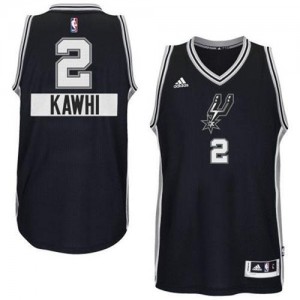 San Antonio Spurs #2 Adidas 2014-15 Christmas Day Noir Authentic Maillot d'équipe de NBA la vente - Kawhi Leonard pour Homme