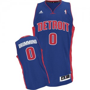 Detroit Pistons Andre Drummond #0 Road Swingman Maillot d'équipe de NBA - Bleu royal pour Homme