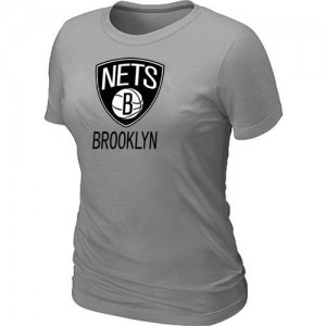 T-Shirts NBA Brooklyn Nets Gris Big & Tall - Femme