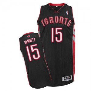 Maillot NBA Authentic Anthony Bennett #15 Toronto Raptors Alternate Noir - Homme
