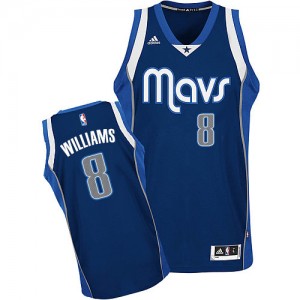 Dallas Mavericks #8 Adidas Alternate Bleu marin Swingman Maillot d'équipe de NBA Vente - Deron Williams pour Femme