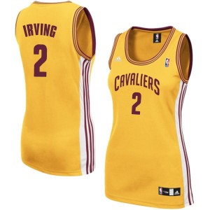 Maillot Adidas Or Alternate Swingman Cleveland Cavaliers - Kyrie Irving #2 - Femme