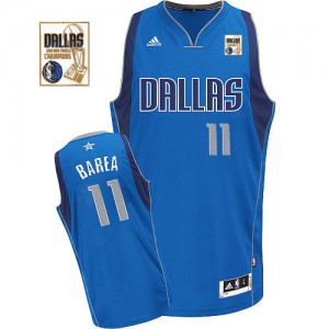 Maillot Swingman Dallas Mavericks NBA Road Champions Patch Bleu royal - #11 Jose Barea - Homme