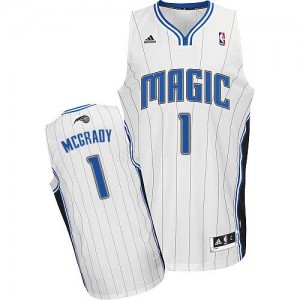 Orlando Magic #1 Adidas Home Blanc Swingman Maillot d'équipe de NBA 100% authentique - Tracy Mcgrady pour Homme