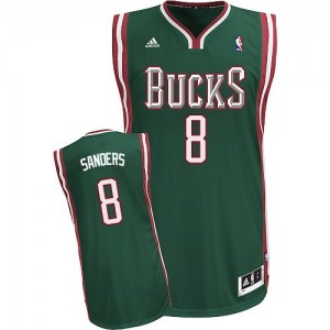 Milwaukee Bucks Larry Sanders #8 Road Swingman Maillot d'équipe de NBA - Vert pour Homme