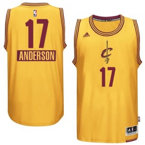 Maillot NBA Cleveland Cavaliers #17 Anderson Varejao Or Adidas Swingman 2014-15 Christmas Day - Homme