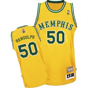 Maillot Adidas Or ABA Hardwood Classic Authentic Memphis Grizzlies - Zach Randolph #50 - Homme