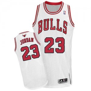 Maillot NBA Authentic Michael Jordan #23 Chicago Bulls Home Blanc - Homme