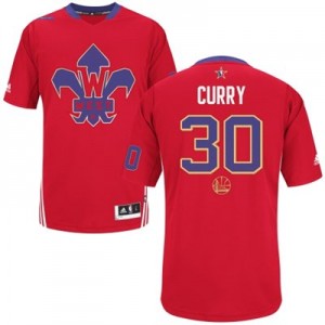 Maillot Authentic Golden State Warriors NBA 2014 All Star Rouge - #30 Stephen Curry - Homme