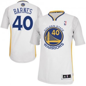 Maillot Adidas Blanc Alternate Authentic Golden State Warriors - Harrison Barnes #40 - Homme