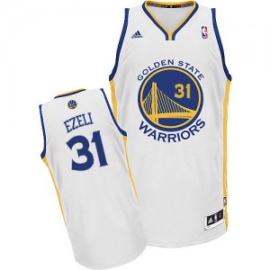 Golden State Warriors #31 Adidas Home Blanc Swingman Maillot d'équipe de NBA prix d'usine en ligne - Festus Ezeli pour Homme