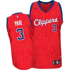 Maillot NBA Rouge Chris Paul #3 Los Angeles Clippers Crazy Light Swingman Homme Adidas