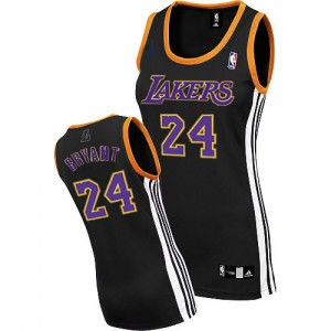 Maillot Authentic Los Angeles Lakers NBA Noir - #24 Kobe Bryant - Femme