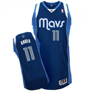 Maillot NBA Bleu marin Jose Barea #11 Dallas Mavericks Alternate Authentic Homme Adidas