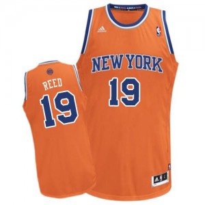 New York Knicks Willis Reed #19 Alternate Swingman Maillot d'équipe de NBA - Orange pour Homme