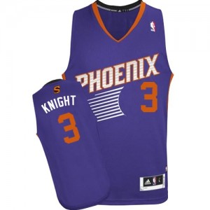 Maillot NBA Violet Brandon Knight #3 Phoenix Suns Road Authentic Homme Adidas