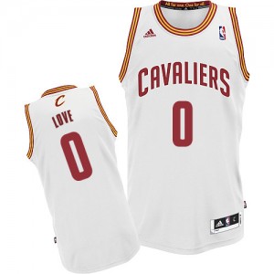 Cleveland Cavaliers #0 Adidas Home Blanc Swingman Maillot d'équipe de NBA boutique en ligne - Kevin Love pour Homme