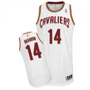 Maillot NBA Blanc Terrell Brandon #14 Cleveland Cavaliers Home Authentic Homme Adidas