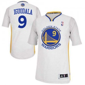Maillot Adidas Blanc Alternate Authentic Golden State Warriors - Andre Iguodala #9 - Homme
