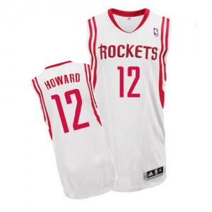 Maillot NBA Houston Rockets #12 Dwight Howard Blanc Adidas Authentic Home - Homme