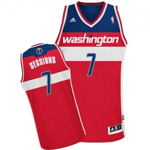 Maillot NBA Washington Wizards #7 Ramon Sessions Rouge Adidas Swingman Road - Homme