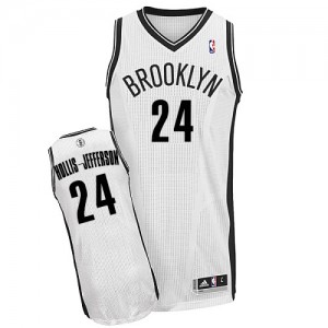 Maillot NBA Brooklyn Nets #24 Rondae Hollis-Jefferson Blanc Adidas Authentic Home - Homme