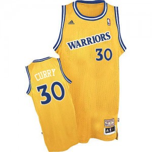 Maillot NBA Swingman Stephen Curry #30 Golden State Warriors Throwback Or - Homme