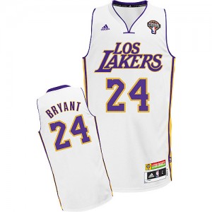 Maillot NBA Blanc Kobe Bryant #24 Los Angeles Lakers Latin Nights Swingman Homme Adidas