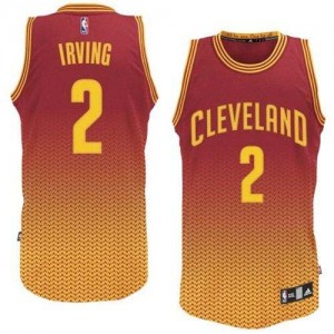 Maillot NBA Cleveland Cavaliers #2 Kyrie Irving Rouge Adidas Authentic Resonate Fashion - Homme