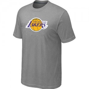 T-shirt principal de logo Los Angeles Lakers NBA Big & Tall Gris - Homme