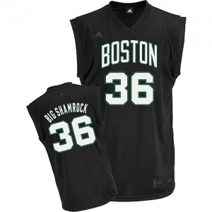Boston Celtics Shaquille O'Neal #36 Big Shamrock Swingman Maillot d'équipe de NBA - Noir pour Homme