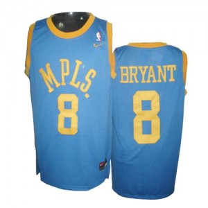 Maillot NBA Authentic Kobe Bryant #8 Los Angeles Lakers MPLS Throwback Bébé bleu - Homme
