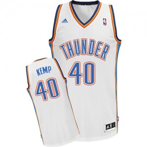 Maillot Swingman Oklahoma City Thunder NBA Home Blanc - #40 Shawn Kemp - Homme