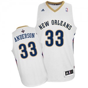 New Orleans Pelicans #33 Adidas Home Blanc Swingman Maillot d'équipe de NBA achats en ligne - Ryan Anderson pour Homme