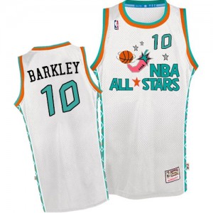 Maillot Authentic Phoenix Suns NBA Throwback 1996 All Star Blanc - #10 Charles Barkley - Homme