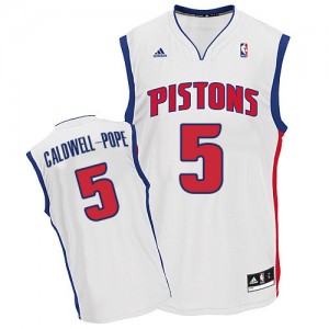 Maillot Swingman Detroit Pistons NBA Home Blanc - #5 Kentavious Caldwell-Pope - Homme