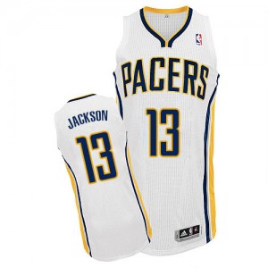 Indiana Pacers Mark Jackson #13 Home Authentic Maillot d'équipe de NBA - Blanc pour Homme