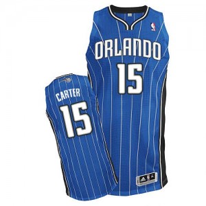 Maillot NBA Bleu royal Vince Carter #15 Orlando Magic Road Authentic Homme Adidas