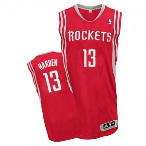 Maillot NBA Rouge James Harden #13 Houston Rockets Road Authentic Homme Adidas