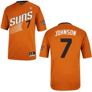 Maillot NBA Phoenix Suns #7 Kevin Johnson Orange Adidas Authentic Alternate - Homme