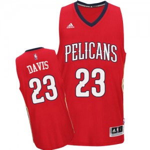 New Orleans Pelicans #23 Adidas Alternate Rouge Authentic Maillot d'équipe de NBA préférentiel - Anthony Davis pour Homme