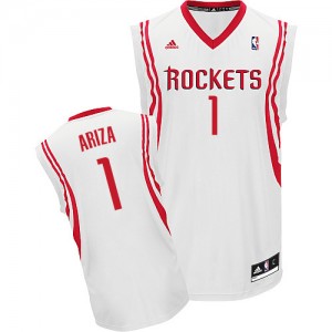 Houston Rockets #1 Adidas Home Blanc Swingman Maillot d'équipe de NBA pas cher - Trevor Ariza pour Homme
